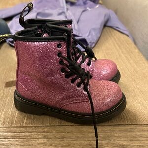 Dr. Martens Sparkly Pink Kids Boots